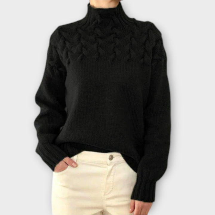 Eva - camisola para mulher com um padrão de malha detalhado