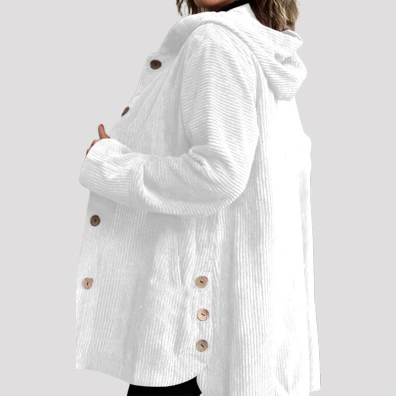 Adriana | Chaqueta con capucha de terciopelo casual para la temporada de otoño