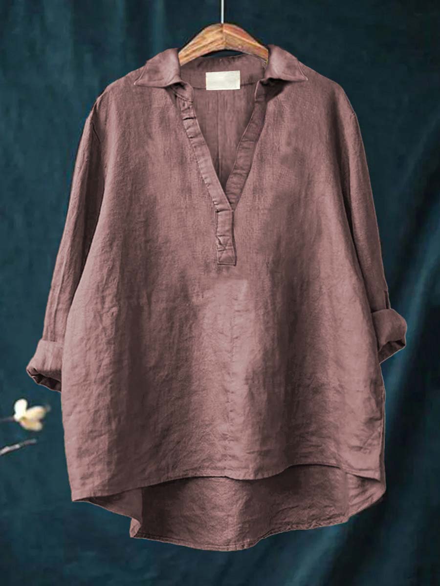 Andrea | Elegante Blusa de Verão em Linho