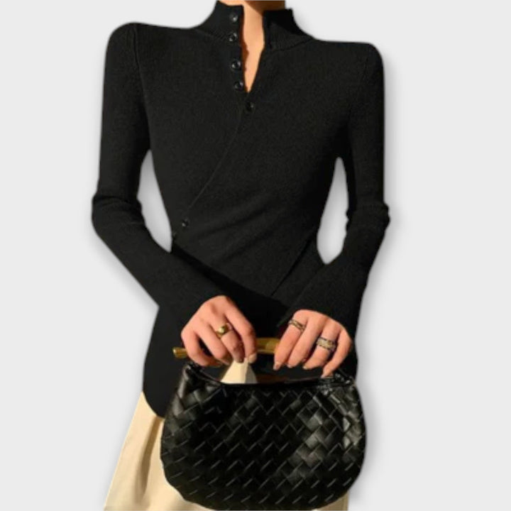 Michiko – Suéter elegante de jersey de algodón