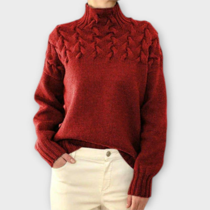 Eva - camisola para mulher com um padrão de malha detalhado