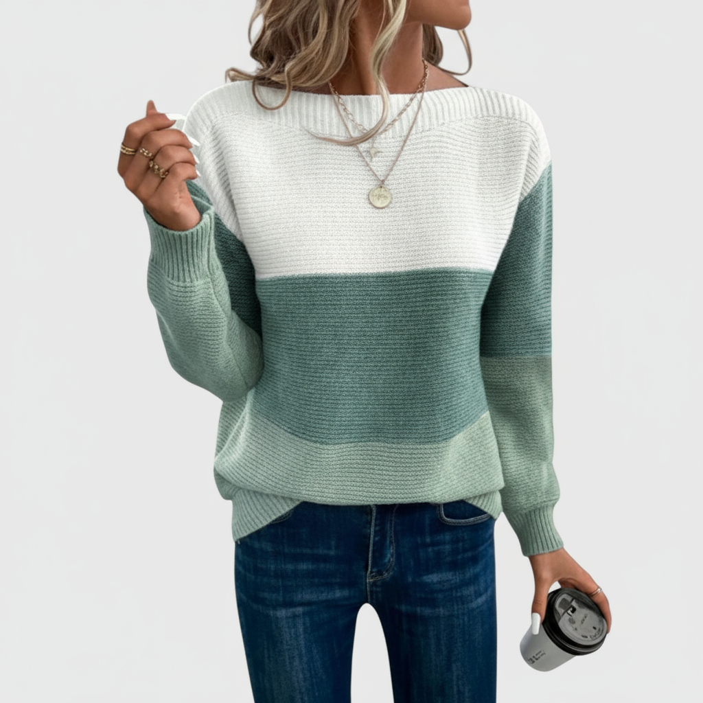 Marija - Camisola em Patchwork Tricolor