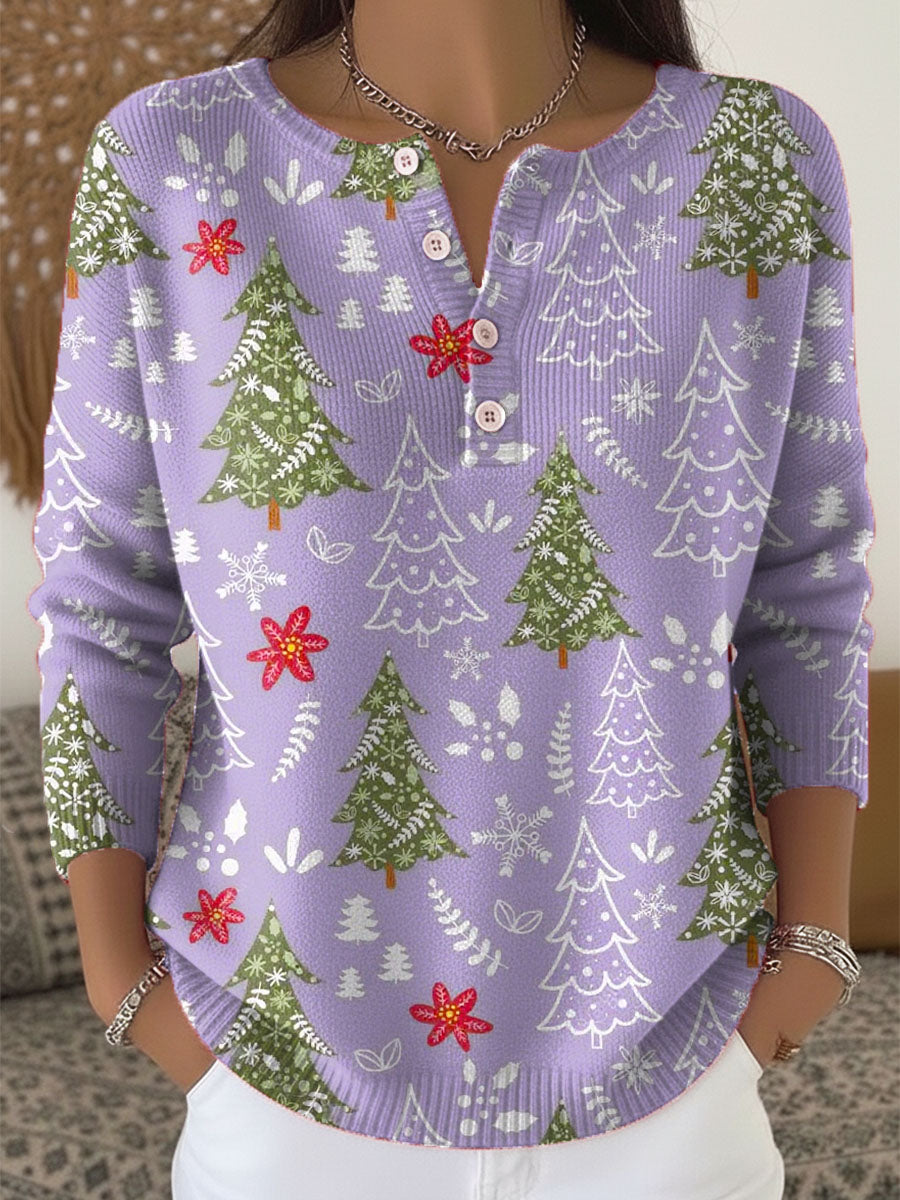 Sofia | Camisola de Natal com botões