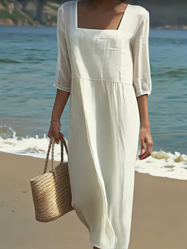 Vestido casual de mulher.