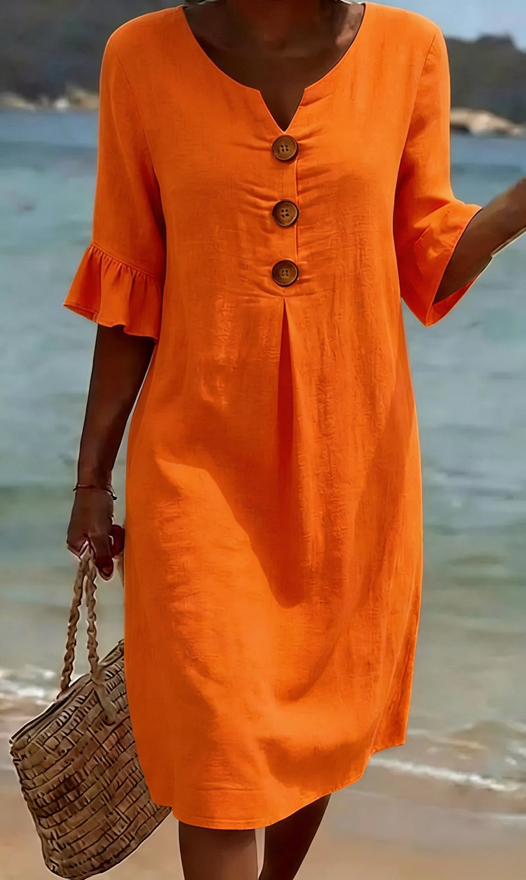 Vestido informal de senhora.