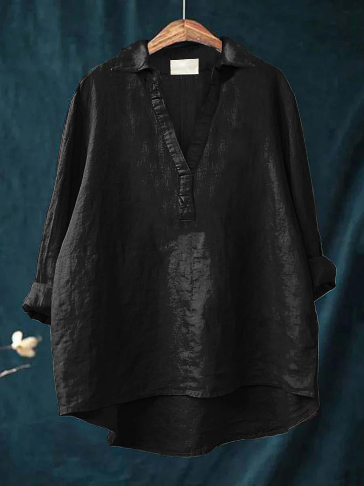 Andrea | Elegante Blusa de Verão em Linho