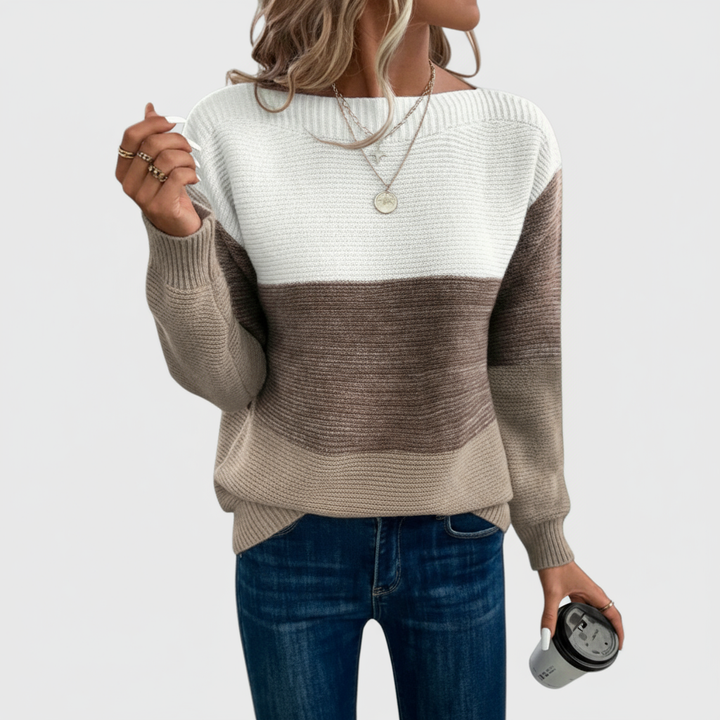 Marija - Camisola em Patchwork Tricolor