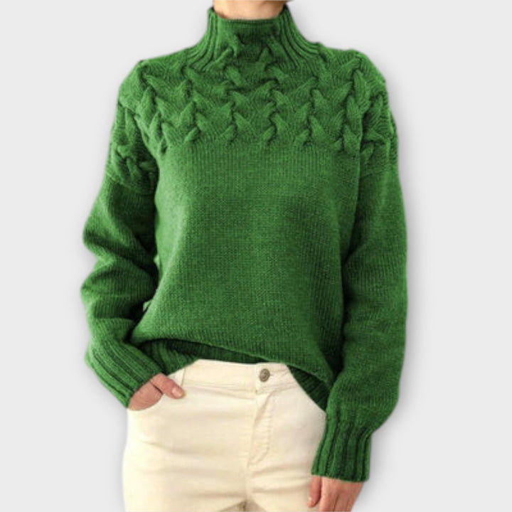 Eva - camisola para mulher com um padrão de malha detalhado