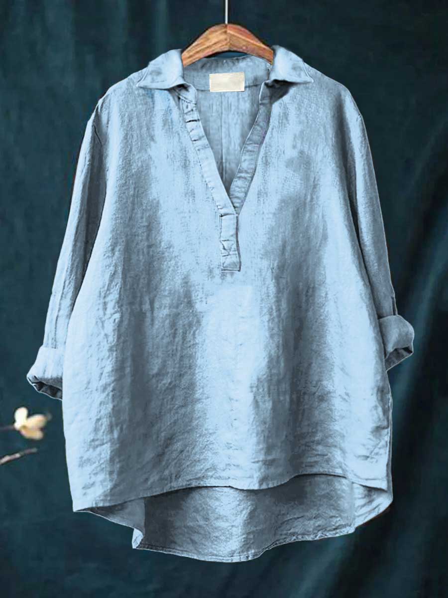 Andrea | Elegante Blusa de Verão em Linho