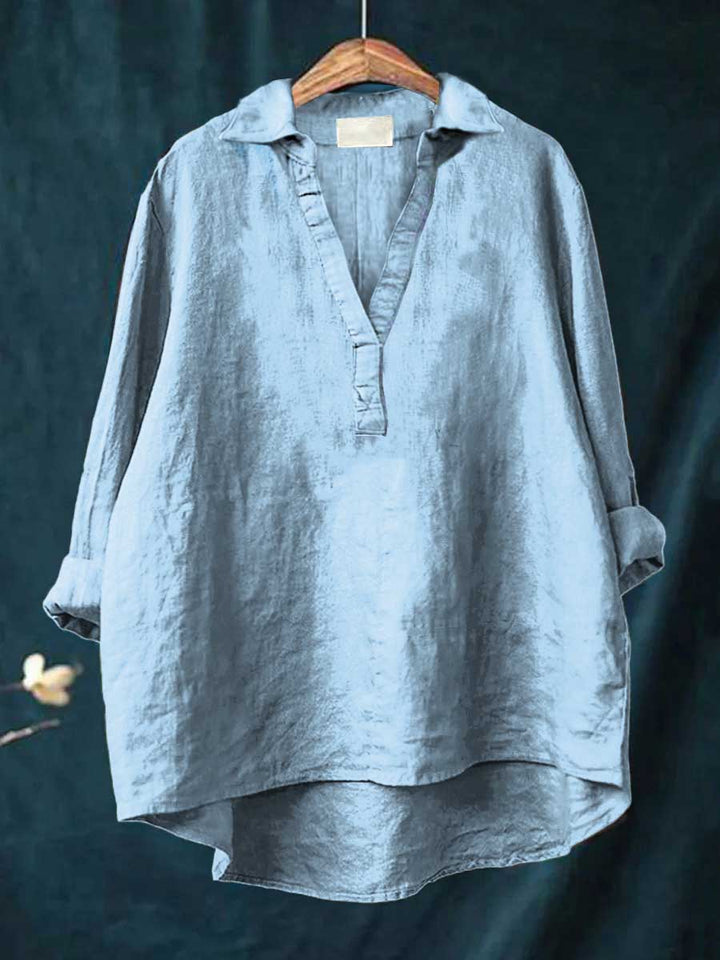 Andrea | Elegante Blusa de Verão em Linho