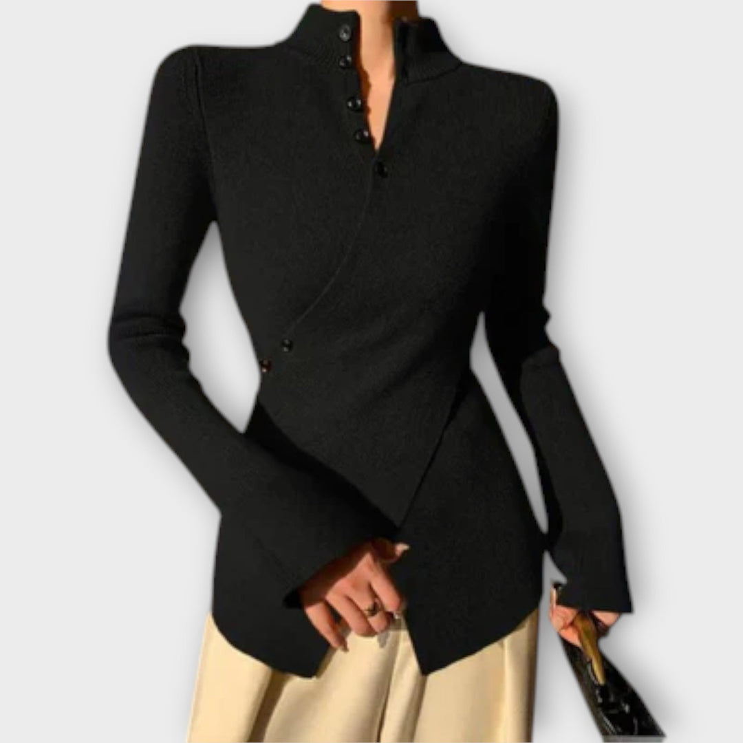 Michiko – Suéter elegante de jersey de algodón