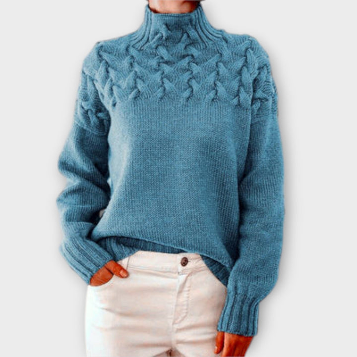 Eva - camisola para mulher com um padrão de malha detalhado