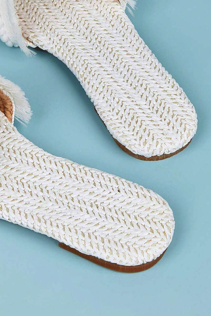 Zapatillas con Flecos