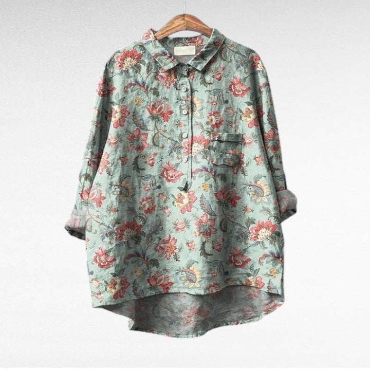 Claire | Elegante Blusa de Verão em Linho