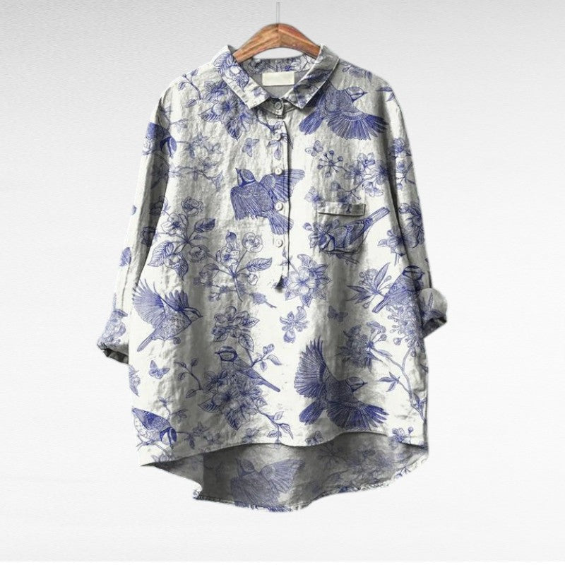 Claire | Elegante Blusa de Verão em Linho
