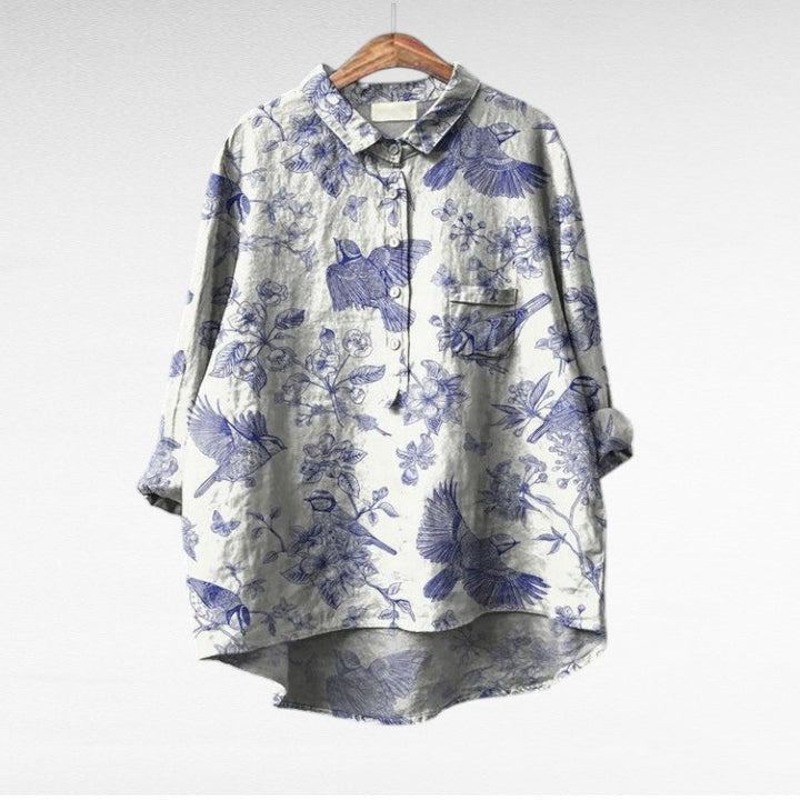 Claire | Elegante Blusa de Verão em Linho