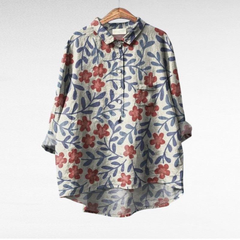 Claire | Elegante Blusa de Verão em Linho
