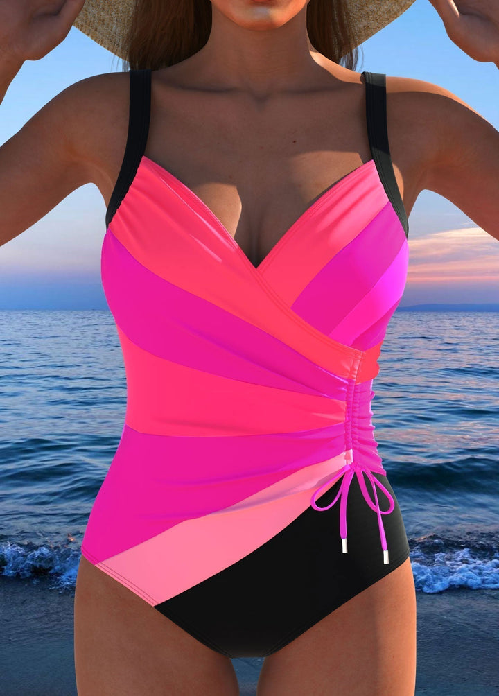 Fato de banho de luxo com estampado colorido