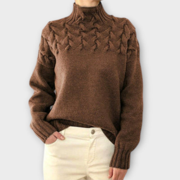 Eva - camisola para mulher com um padrão de malha detalhado