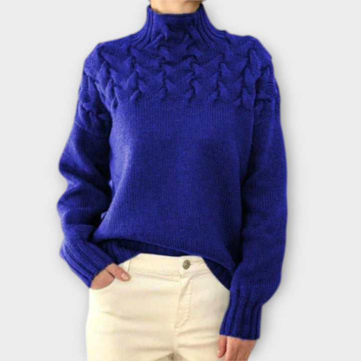 Eva - camisola para mulher com um padrão de malha detalhado