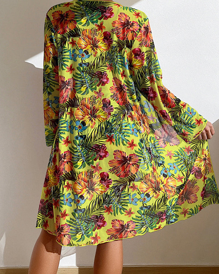 Glenda – Bikini con falda de flores