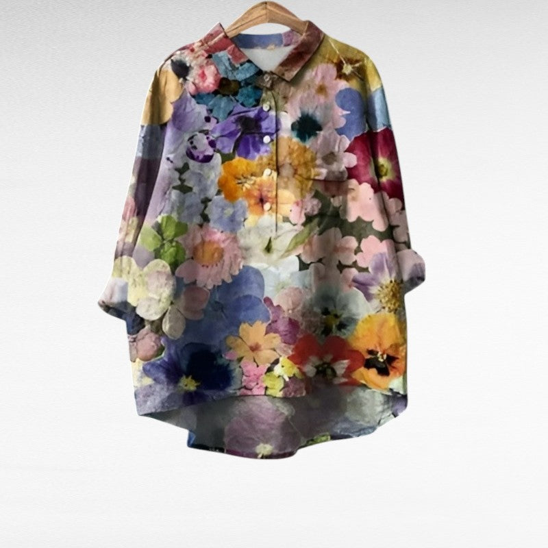 Élodie | Blusa Elegante de Verão em Linho