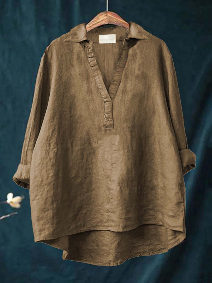 Andrea | Elegante Blusa de Verão em Linho