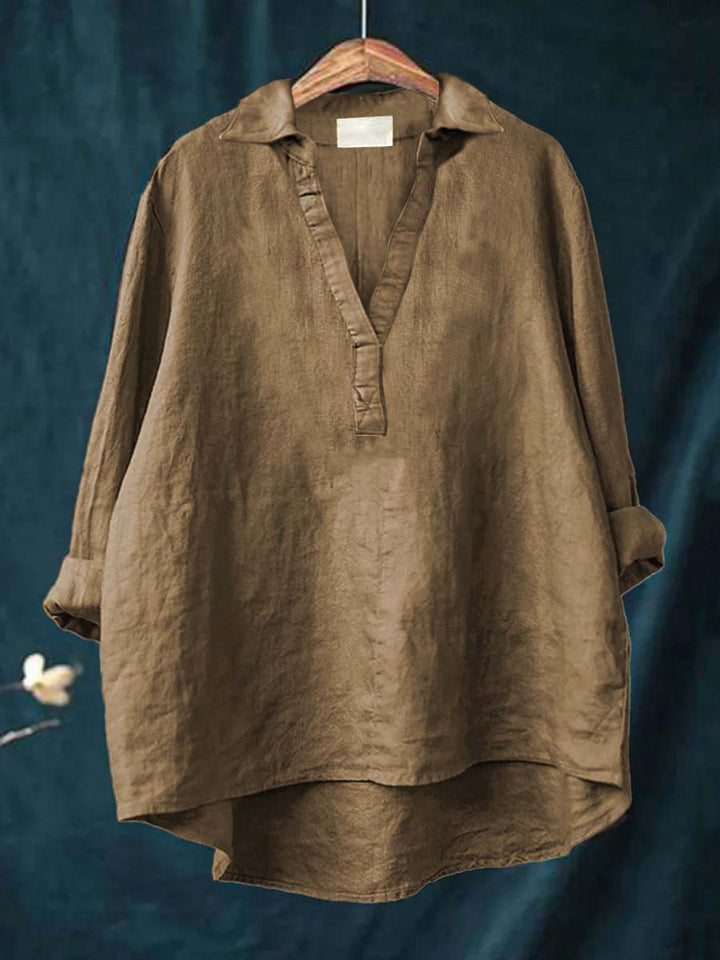 Andrea | Elegante Blusa de Verão em Linho