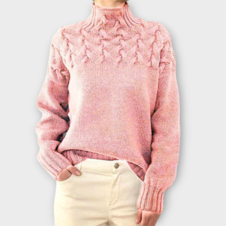 Eva - camisola para mulher com um padrão de malha detalhado