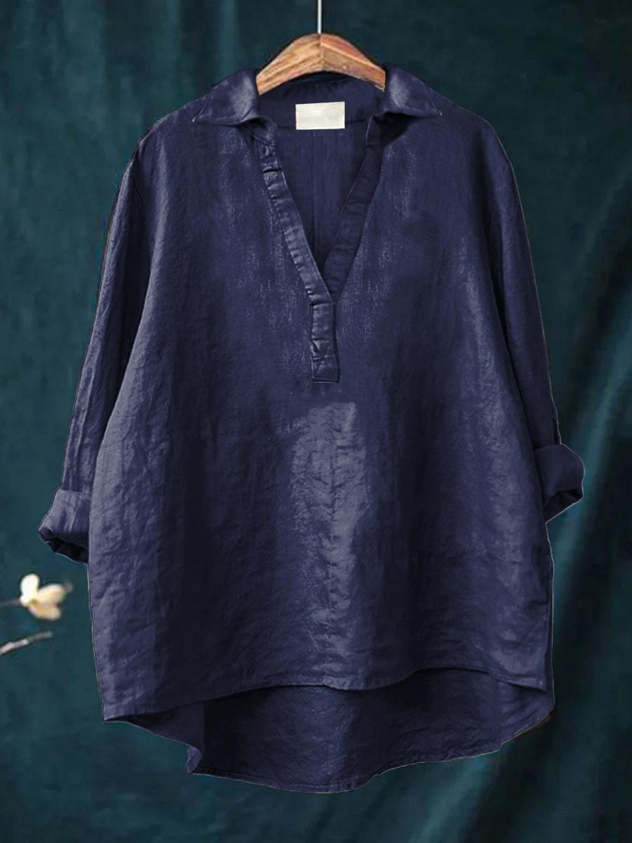 Andrea | Elegante Blusa de Verão em Linho