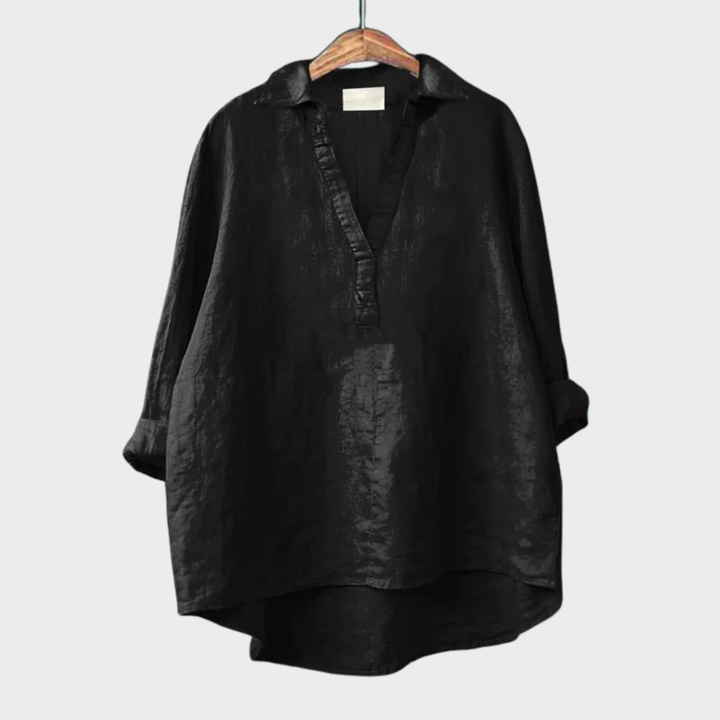 Andrea | Elegante Blusa de Verão em Linho