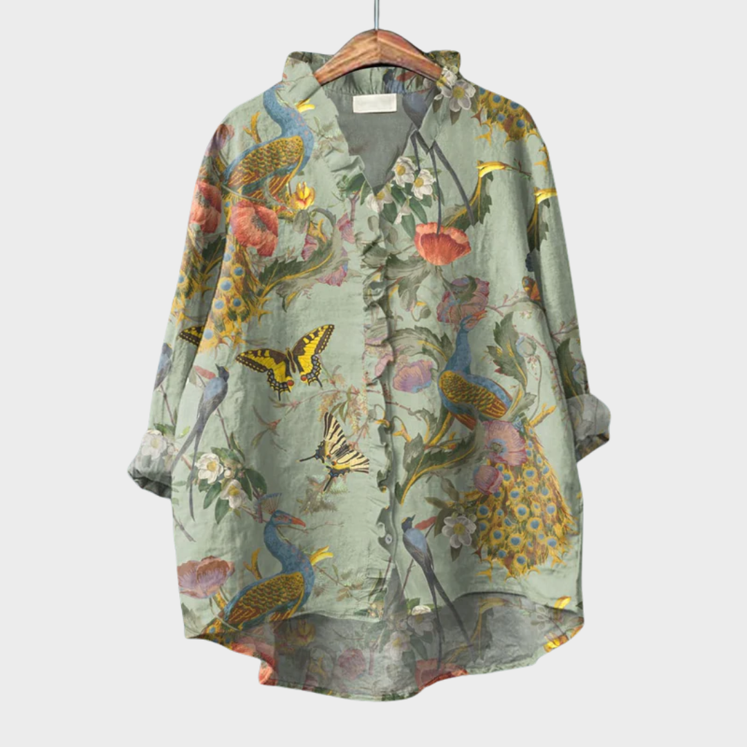 Scarlett | Elegante Camisa de Verão em Linho