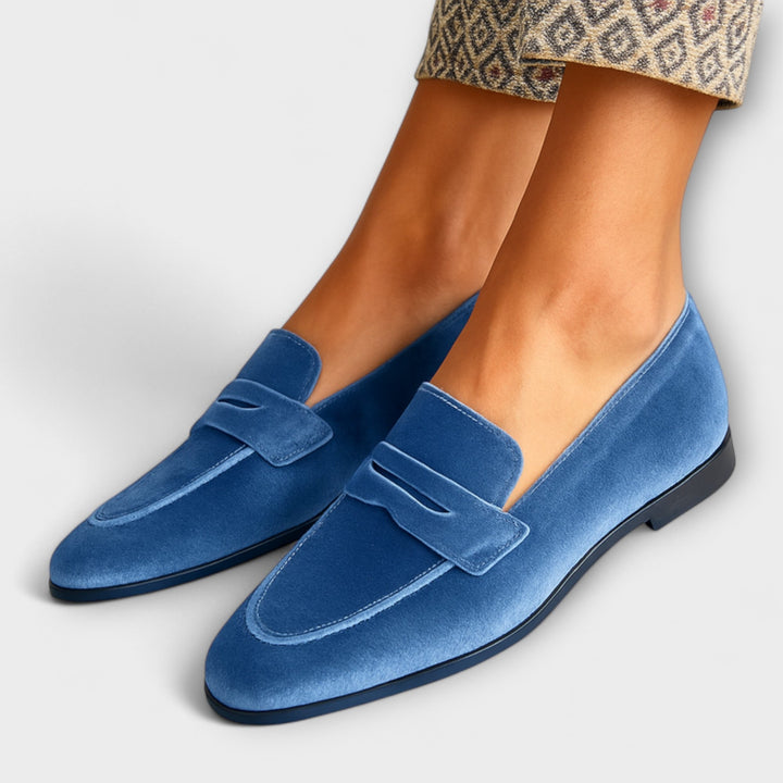 Louise Zapatillas de Terciopelo con Estilo Atemporal
