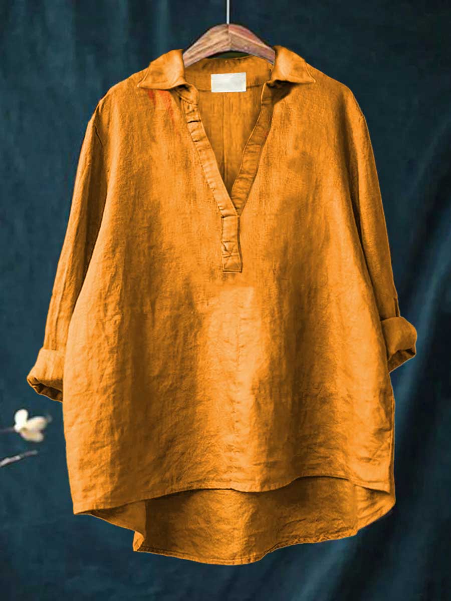 Andrea | Elegante Blusa de Verão em Linho