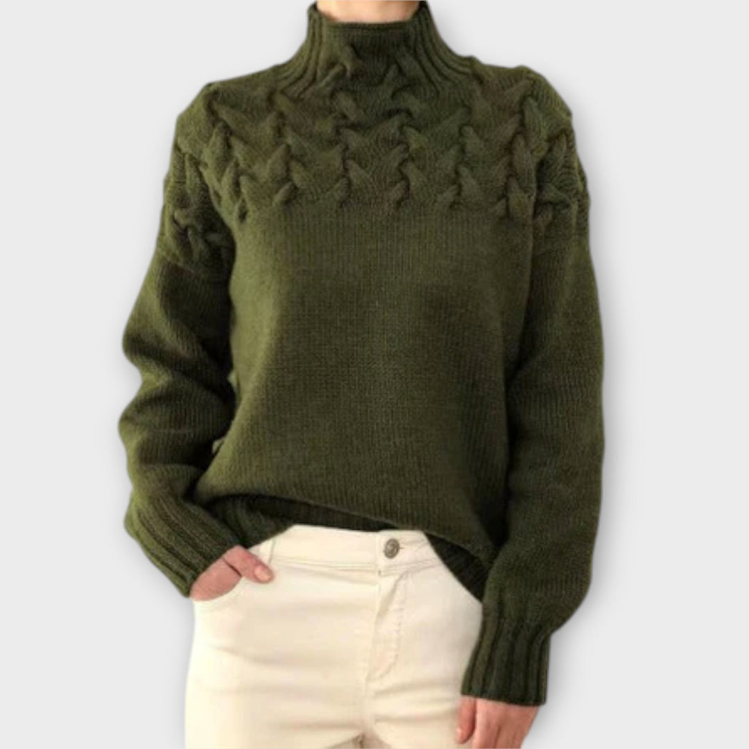 Eva - camisola para mulher com um padrão de malha detalhado