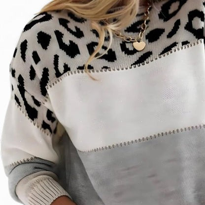 Tasmin | Camisola Elegante Padrão Leopardo