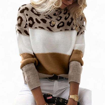 Tasmin | Camisola Elegante Padrão Leopardo