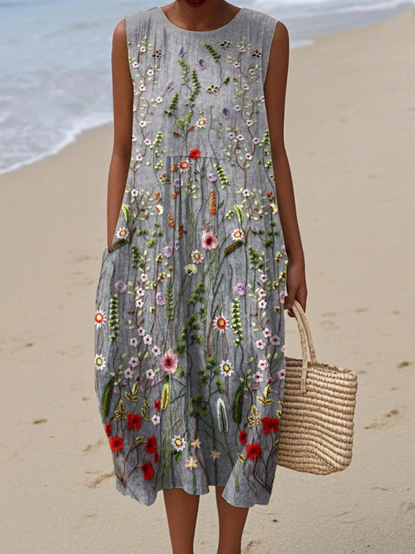 Querida | Vestido de verão leve e sem mangas