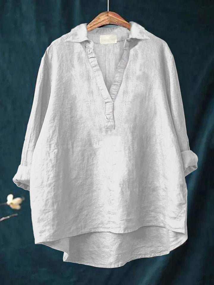 Andrea | Elegante Blusa de Verão em Linho