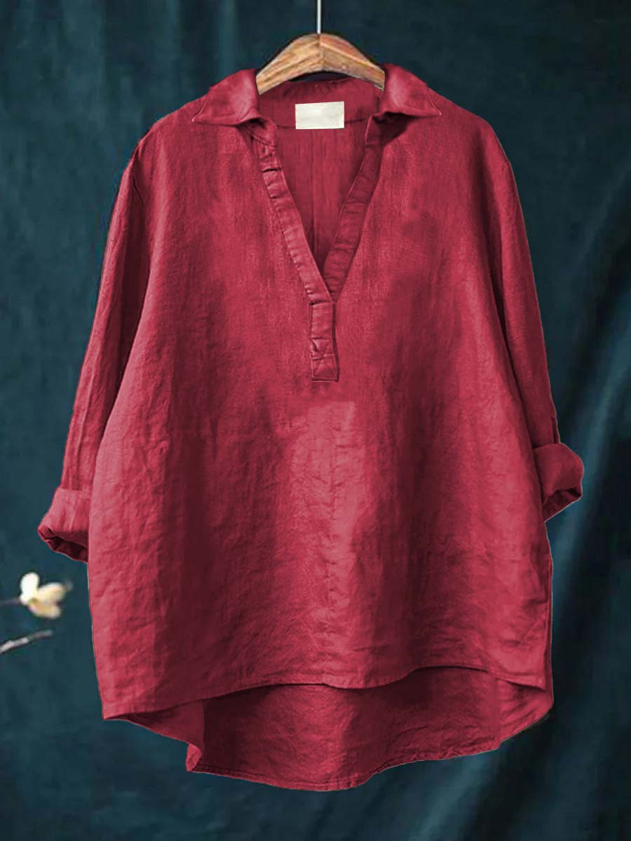 Andrea | Elegante Blusa de Verão em Linho