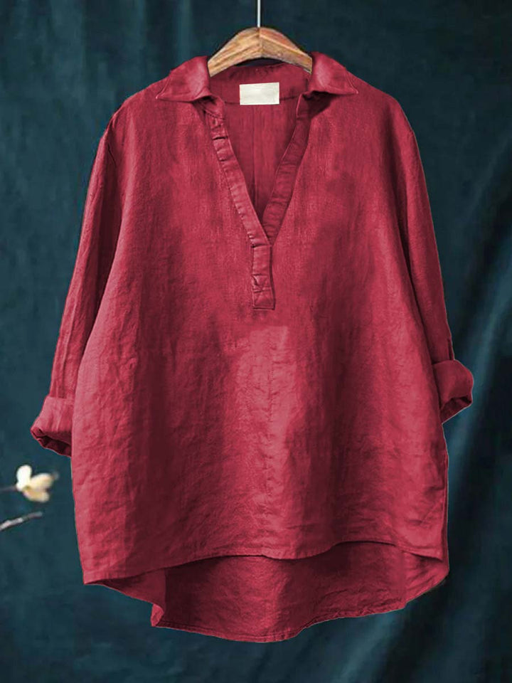 Andrea | Elegante Blusa de Verão em Linho