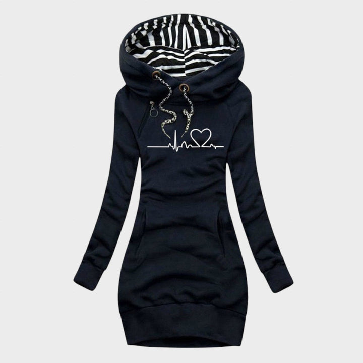 Helena - vestido de punto con diseño de corazones