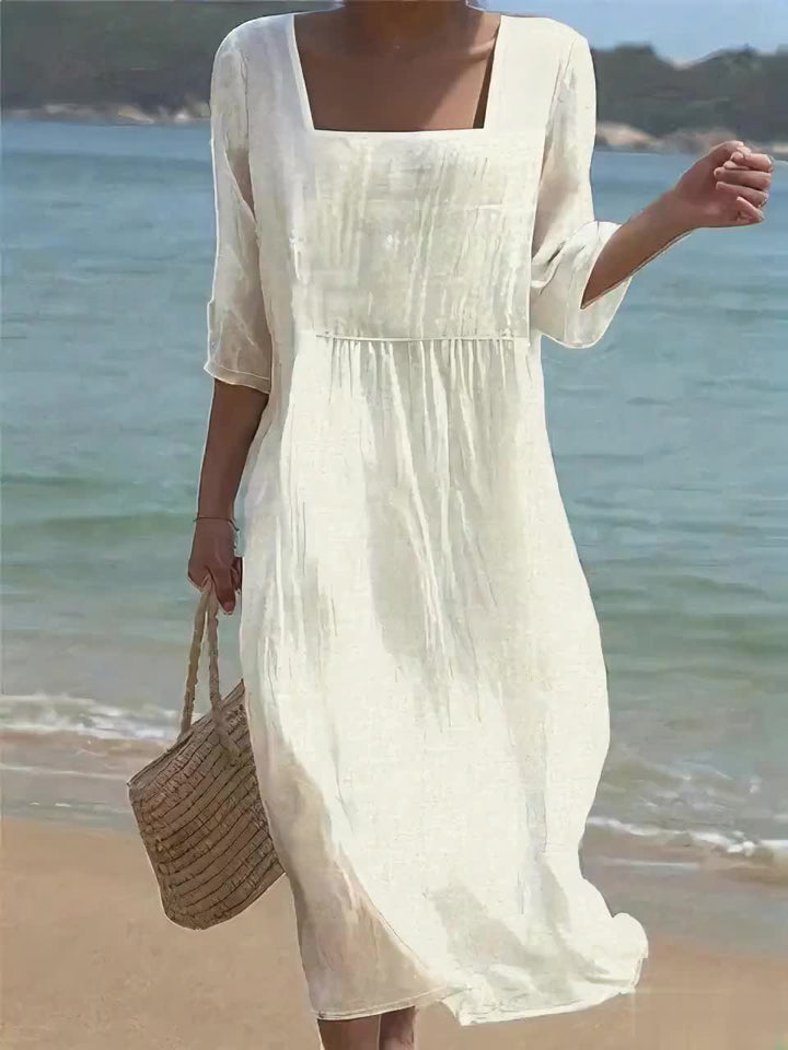 Vestido casual de mulher.