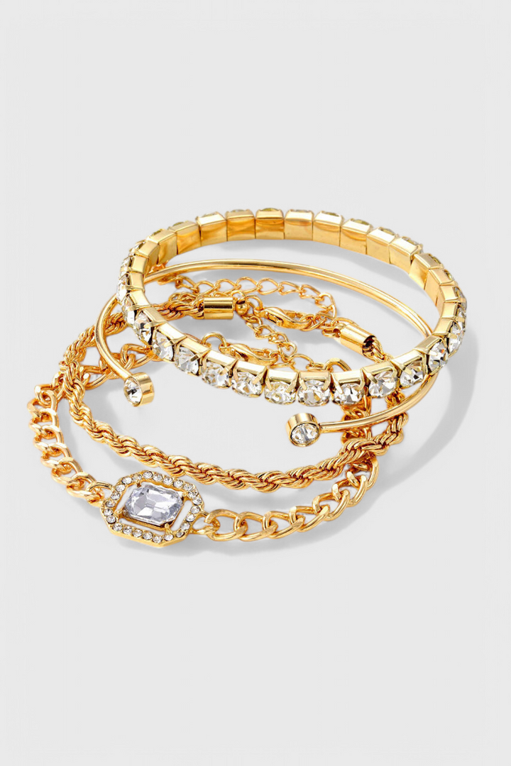 Conjunto de Pulseras con Tachuelas