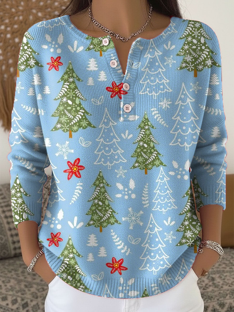 Sofia | Camisola de Natal com botões