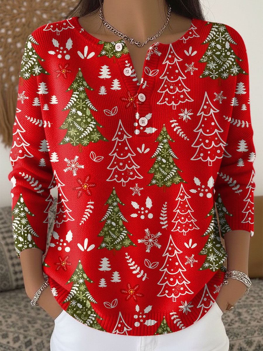 Sofia | Camisola de Natal com botões