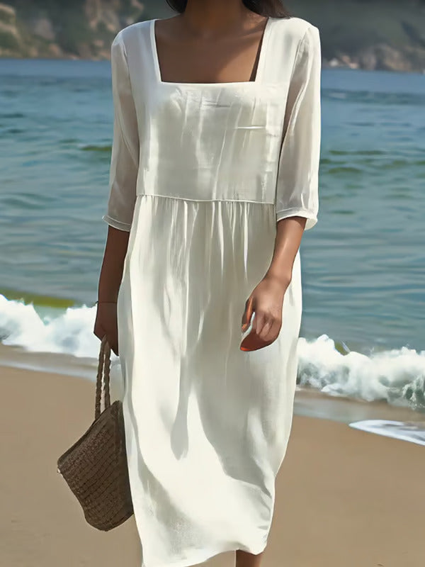 Vestido casual de mulher.