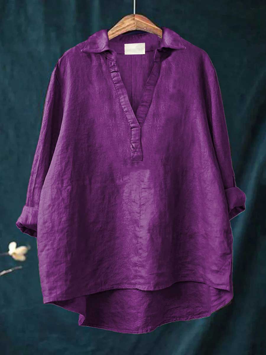 Andrea | Elegante Blusa de Verão em Linho