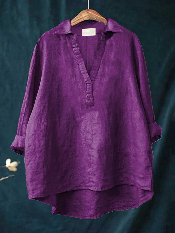Andrea | Elegante Blusa de Verão em Linho