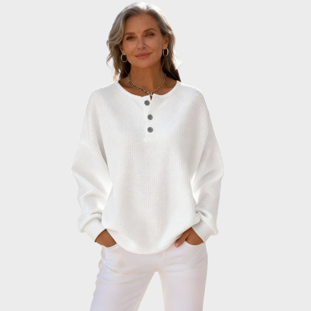 Mia - Camiseta Henley cómoda